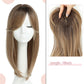 Top per Layered Hair Hairpieces with Bangs for Women with Thinning Hair