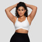 Women Wireless V Neck Crossover Mesh Bra