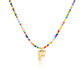 🌈 Letter Beaded Necklace for Women🔤A-Z
