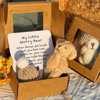 💖🎁Handmade Mini Plush Teddy Bear in Box🧸