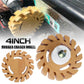 Balance Weight Pneumatic Rubber Grinding Removal Wheel
