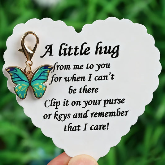 🦋Elegant Butterfly Charm with Warm Card