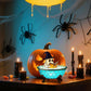 🎃👻Ghost Reading Book Lamp-Halloween Night Light with Glowing Ghost & Book Design
