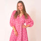 🎨 Women's V-Neck Printed Dress – Brushstrokes of Summer🌺