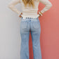 ⏰Hot Sales - 50% OFF👖High Rise Vintage Wash Tummy Control Top Straight Leg Jeans