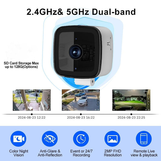 Security with High-definition Color Night Vision