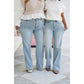 ⏰Hot Sales - 50% OFF👖High Rise Vintage Wash Tummy Control Top Straight Leg Jeans