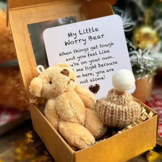 💖🎁Handmade Mini Plush Teddy Bear in Box🧸