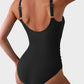 🔥🔥2025 SUMMER 50% OFF🎁Ruched Tie-Knot Tummy Control One-Piece Swimsuit