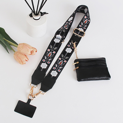 💖Phone Strap with Zippered Pouch