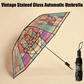 🔥Hot Sale 49% OFF💦 -Vintage Stained Glass Automatic Umbrella