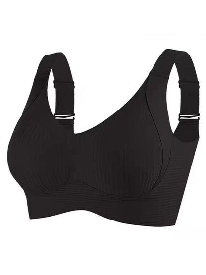 🎁Last Day Buy 1 Get 3 Packs🔥💕Women's Ribbed Push Up Adjustable Wireless Bra