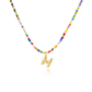 🌈 Letter Beaded Necklace for Women🔤A-Z
