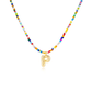 🌈 Letter Beaded Necklace for Women🔤A-Z