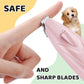 Low-Noise Pet Paw Trimmer with LED Light