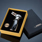 Windproof straight torch blue flame lighter
