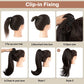💜 LAST DAY PROMOTION - 45%OFF💜Curly Wavy Frizzy Hair Extension with Ponytail