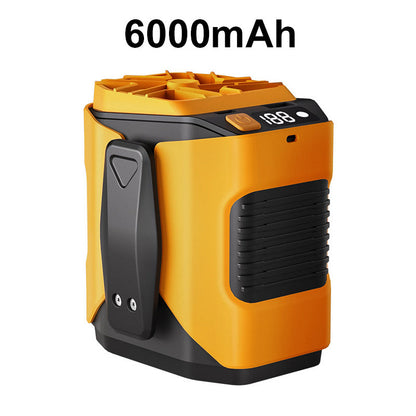 🎁Summer Hot Sale 49% OFF🔥6000mAh Multifuntion Waist Fan with 100 Speeds & Flashlight