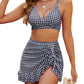🏝️2025 Summer Hot Sale 68% OFF🌊Gingham High Waisted Tummy Control Bikini Sets👙