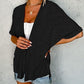 🔥Summer Hot Sale 49％ OFF💝2025 New Stylish Flowy Short Sleeve Cardigan