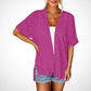 🔥Summer Hot Sale 49％ OFF💝2025 New Stylish Flowy Short Sleeve Cardigan