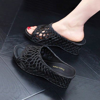 Women's Comfort Platform Wedge Cutout Sandal