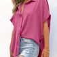 🔥Hot Sale 49% Off💥🎁Women's Loose Fit Casual Button Short Sleeve Shirt Tops