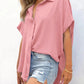 🔥Hot Sale 49% Off💥🎁Women's Loose Fit Casual Button Short Sleeve Shirt Tops