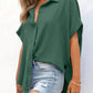 🔥Hot Sale 49% Off💥🎁Women's Loose Fit Casual Button Short Sleeve Shirt Tops