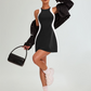 🎉This week's Special Sales - 50% OFF✨Color-Blocking Slim Mini Dress & Shorts Set