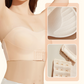 Push-up & No-Slip Seamless Strapless Bra with Front Hook