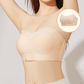 Push-up & No-Slip Seamless Strapless Bra with Front Hook