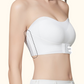Push-up & No-Slip Seamless Strapless Bra with Front Hook