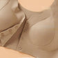 Front Closure Wide Strap Soft Wire-Free Bra