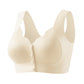 Front Closure Wide Strap Soft Wire-Free Bra