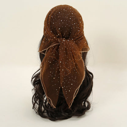 🔥 HOT SALE 49% OFF-Women's Glitter Decor Head Scarf