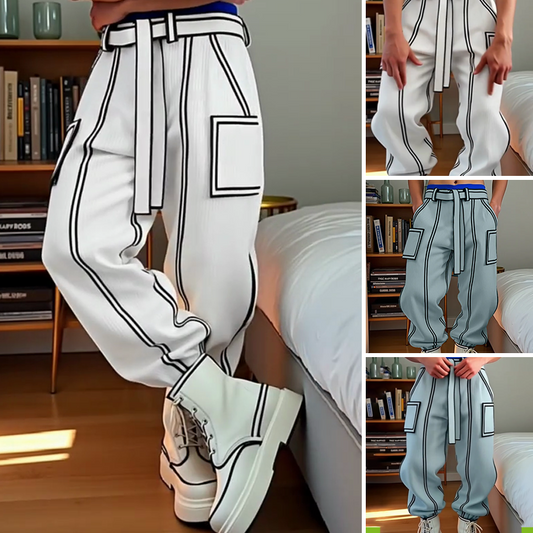 Men's Contrast Stitching Trousers