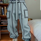 Men's Contrast Stitching Trousers