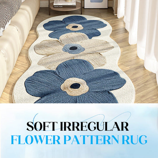 💫2025 Summer hot Sale🌸Soft Irregular Flower Pattern Rug