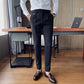 Men's Slim Fit Dress Pants with Expandable Waist