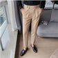Men's Slim Fit Dress Pants with Expandable Waist