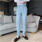 Men's Slim Fit Dress Pants with Expandable Waist