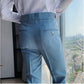 Men's Slim Fit Dress Pants with Expandable Waist