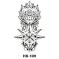 6pcs Waterproof Realistic Temporary Tattoo Stickers