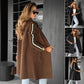 Notch Lapel Striped Coat