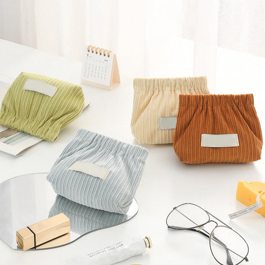 Ideal Gift - Mini Corduroy Elastic Storage Bag