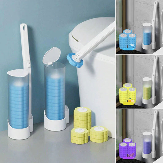 Convenient Disposable Toilet Brush Cleaning Set