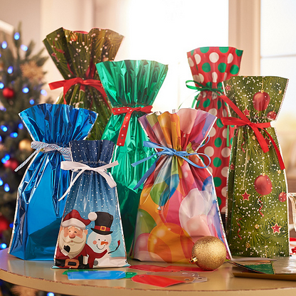 🎅Early Xmas Sales-49% OFF🎄Christmas gift bags with drawstring