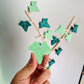 3D Printed Ivy Leaf Refrigerator Stickers