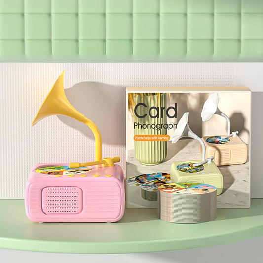 🏆Flash Sale⚡Hot Sale 49%OFF 💥🎶Kids Phonograph with 99 Cards👶Early Education Phonograph Story Machine